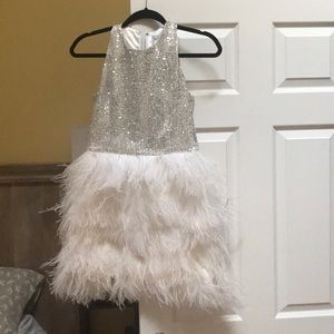 MILLY sequence fringe dress